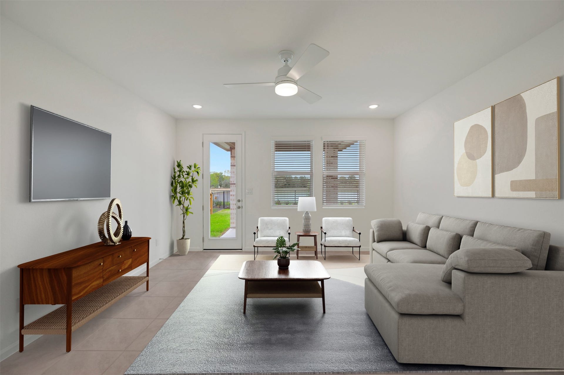 Bright and open great room