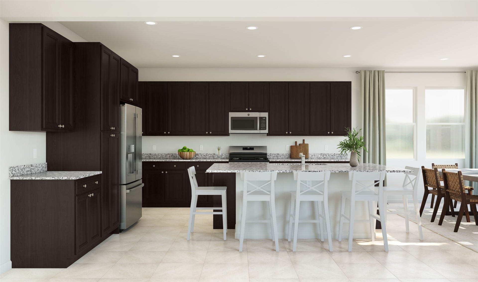 Gourmet island kitchen (*Artist rendering used for illustration purposes only.)