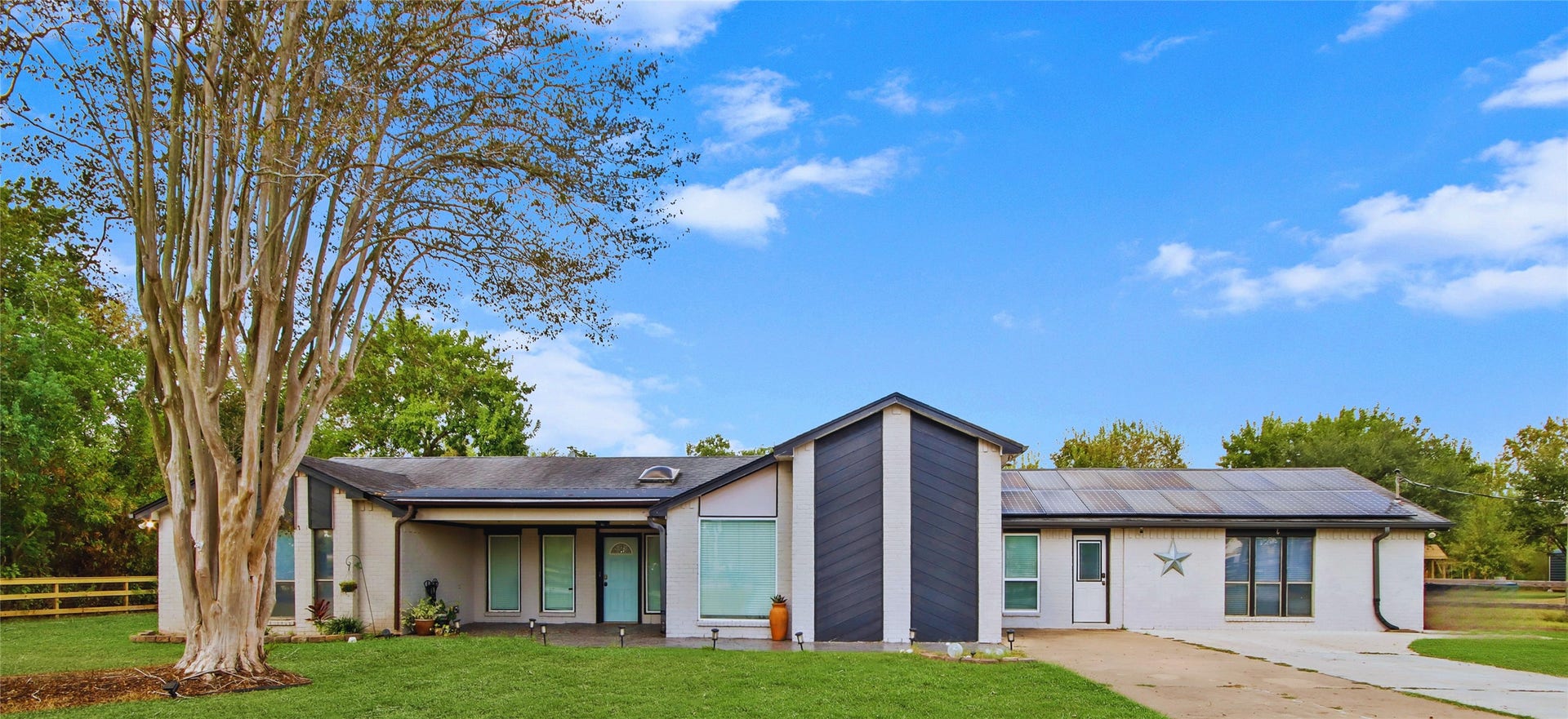 3527 Eula Morgan Road, Katy, TX 77493 Welcome to 3527 Eula Morgan Rd, a beautifully updated ranch-style home in Old Katy, offering no HOA and the added benefit of solar panels.