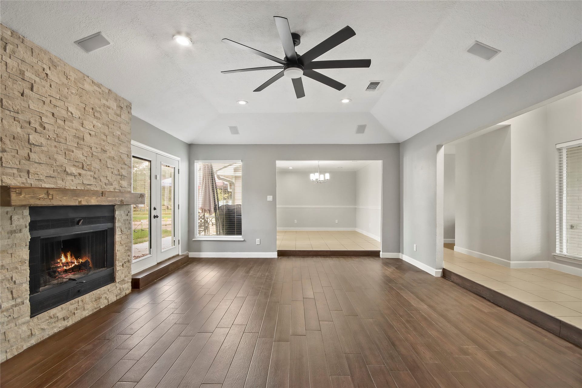 3527 Eula Morgan Road, Katy, TX 77493 Open and bright, the living area flows seamlessly into the dining and kitchen spaces, perfect for entertaining.
