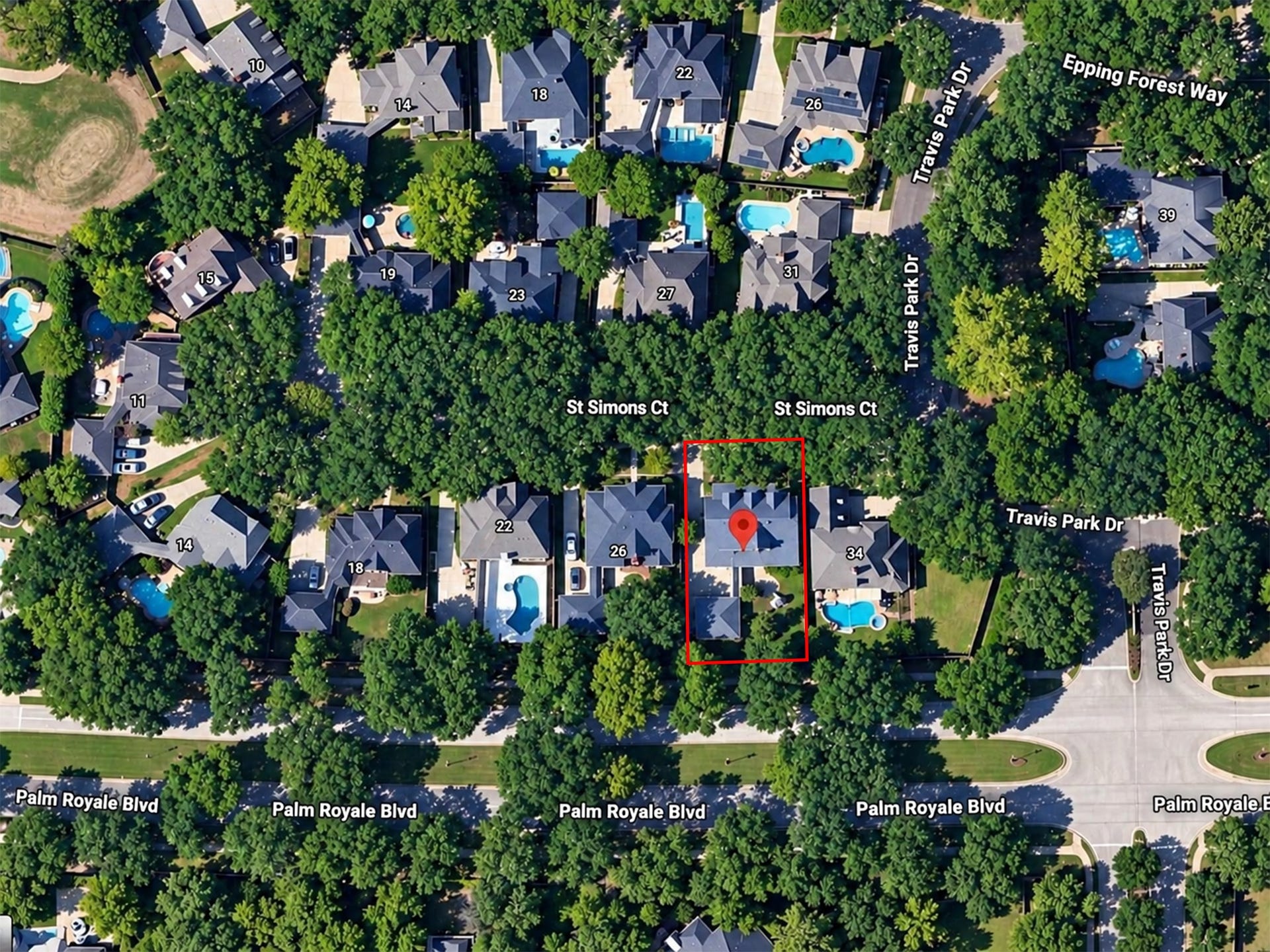 30 SAINT SIMONS COURT, Sugar Land, TX 77479 30 SAINT SIMONS COURT AND ITS CONVENIENT COMMUNITY LOCATION.