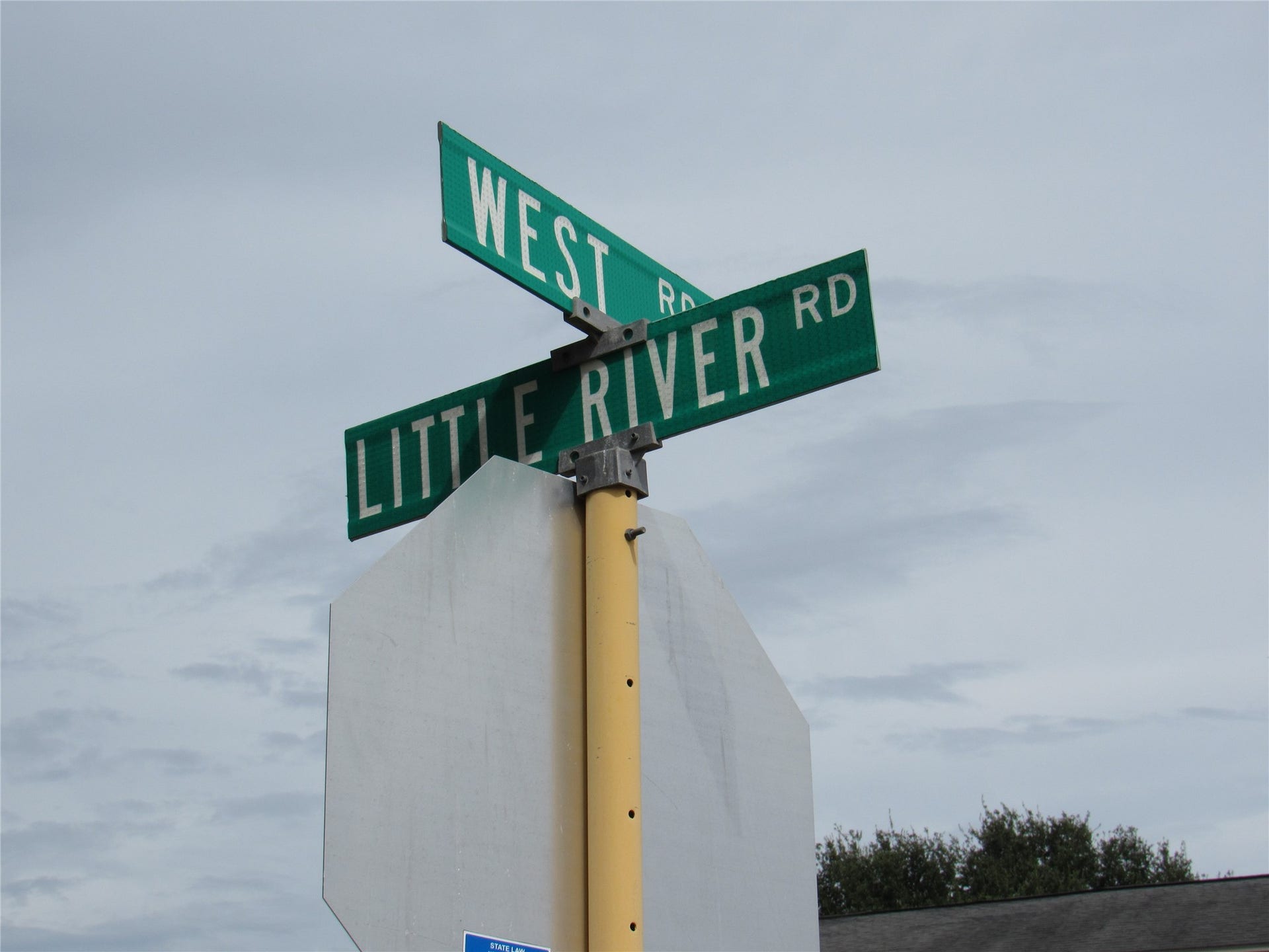 Cross-Road Sign.
