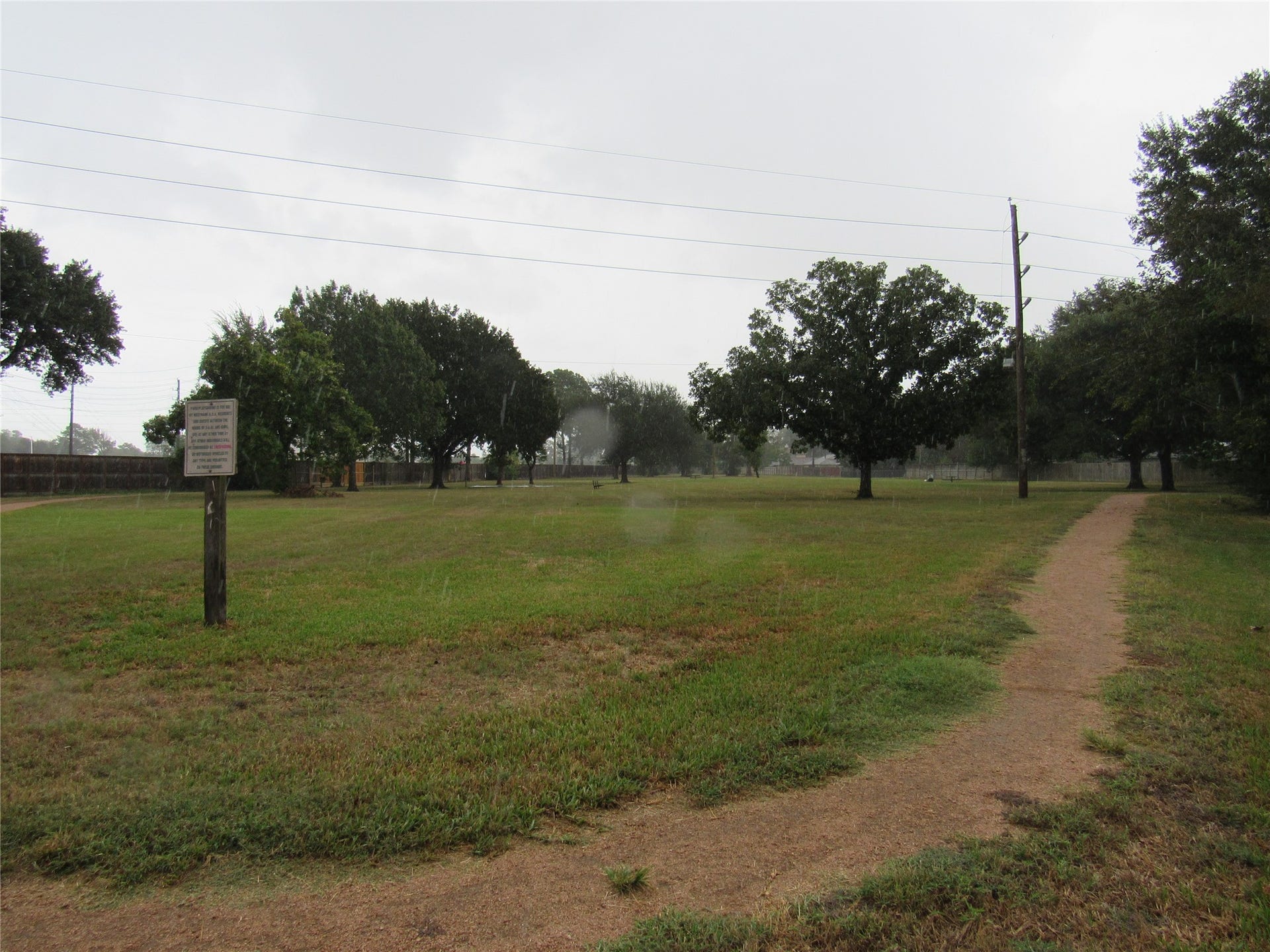Subdivision large playground with walking trails.
