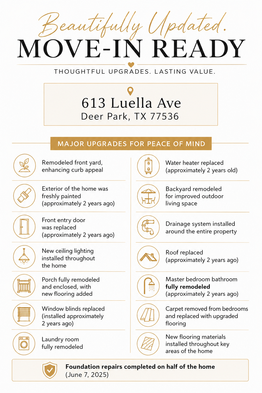 Property photo for 613 Luella Ave, Deer Park, TX