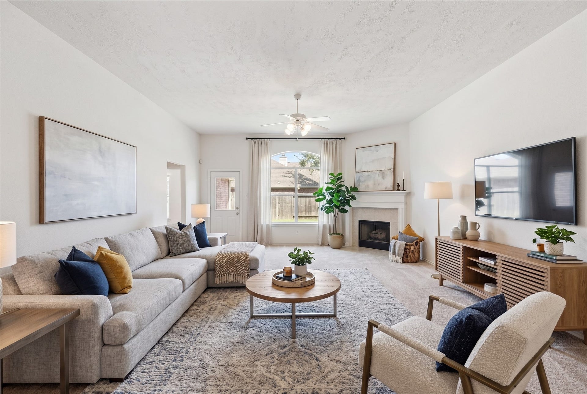 2426 Floral Ridge Drive, Spring, TX 77388 Living Room (virtually staged)