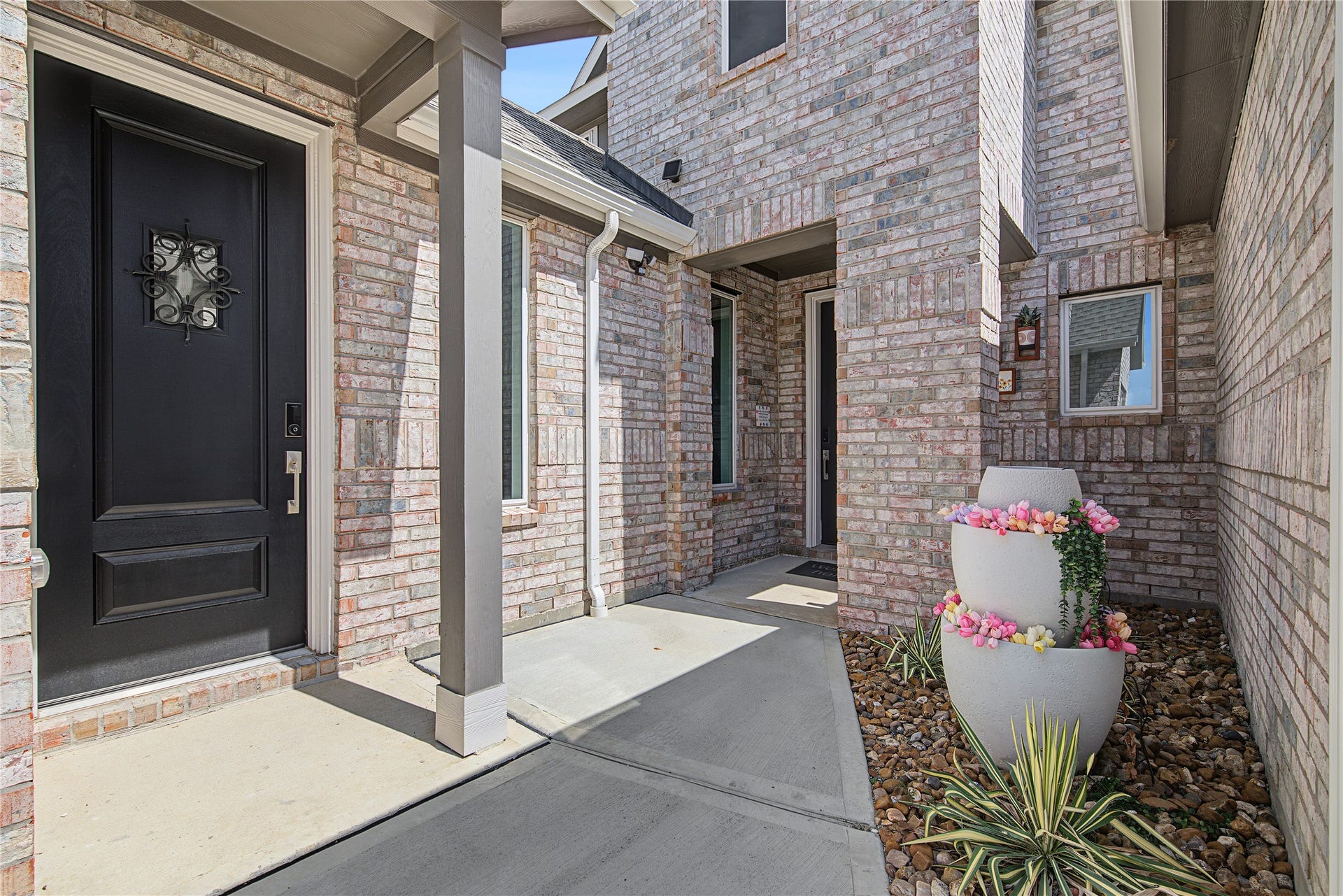 Guest House entrance on the left