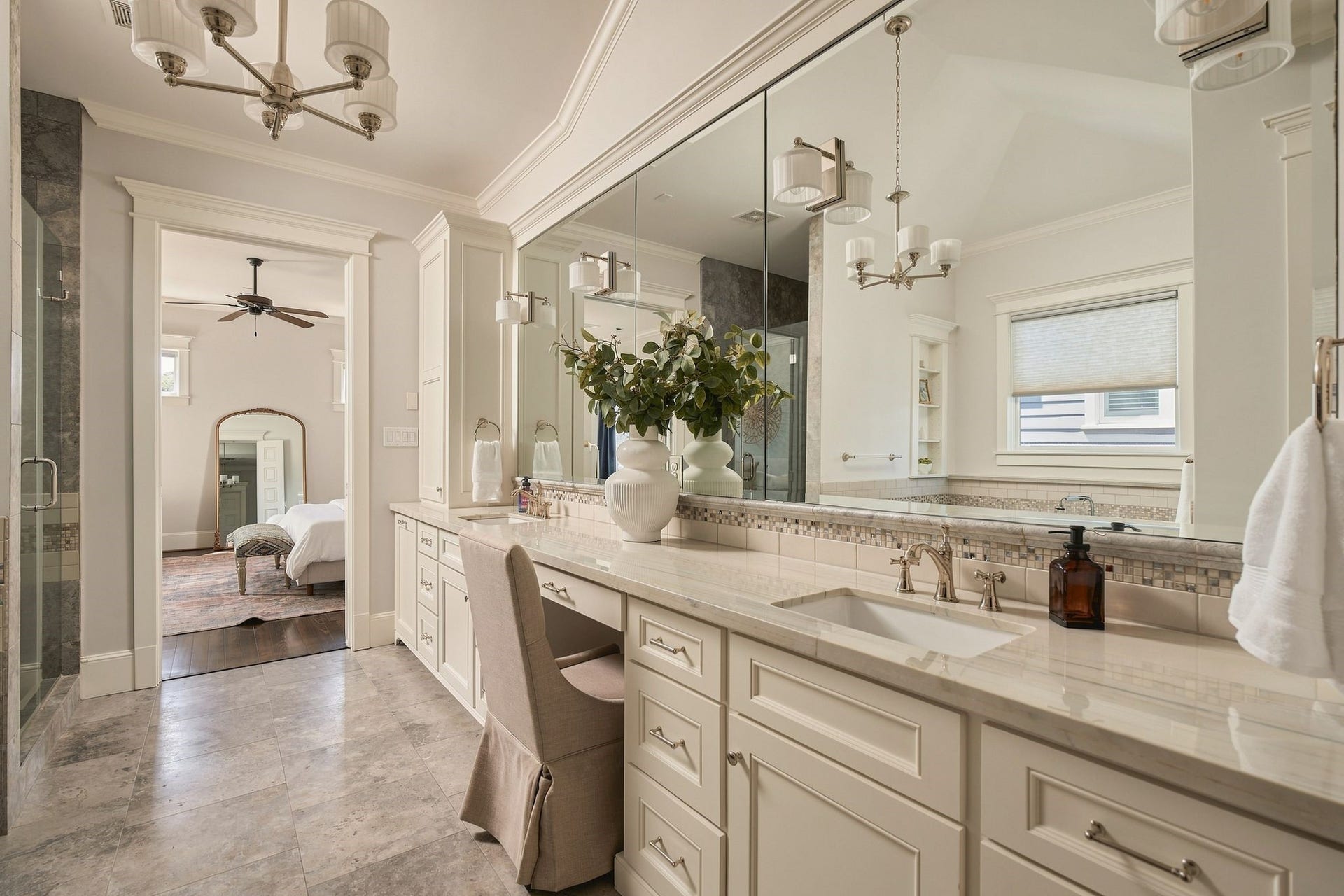 2012 Harvard Street, Houston, TX 77008 Showcasing quartz countertops, a walk-in shower, and an opulent clawfoot tub that invites you to unwind.