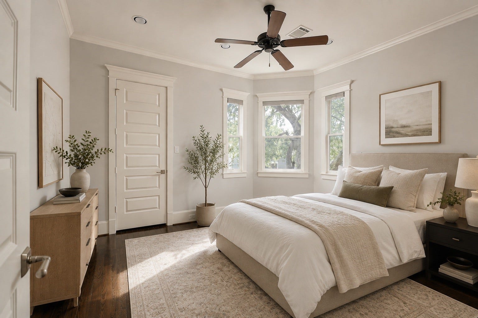 2012 Harvard Street, Houston, TX 77008 The third bedroom is bursting with character. *This room has been virtually staged.