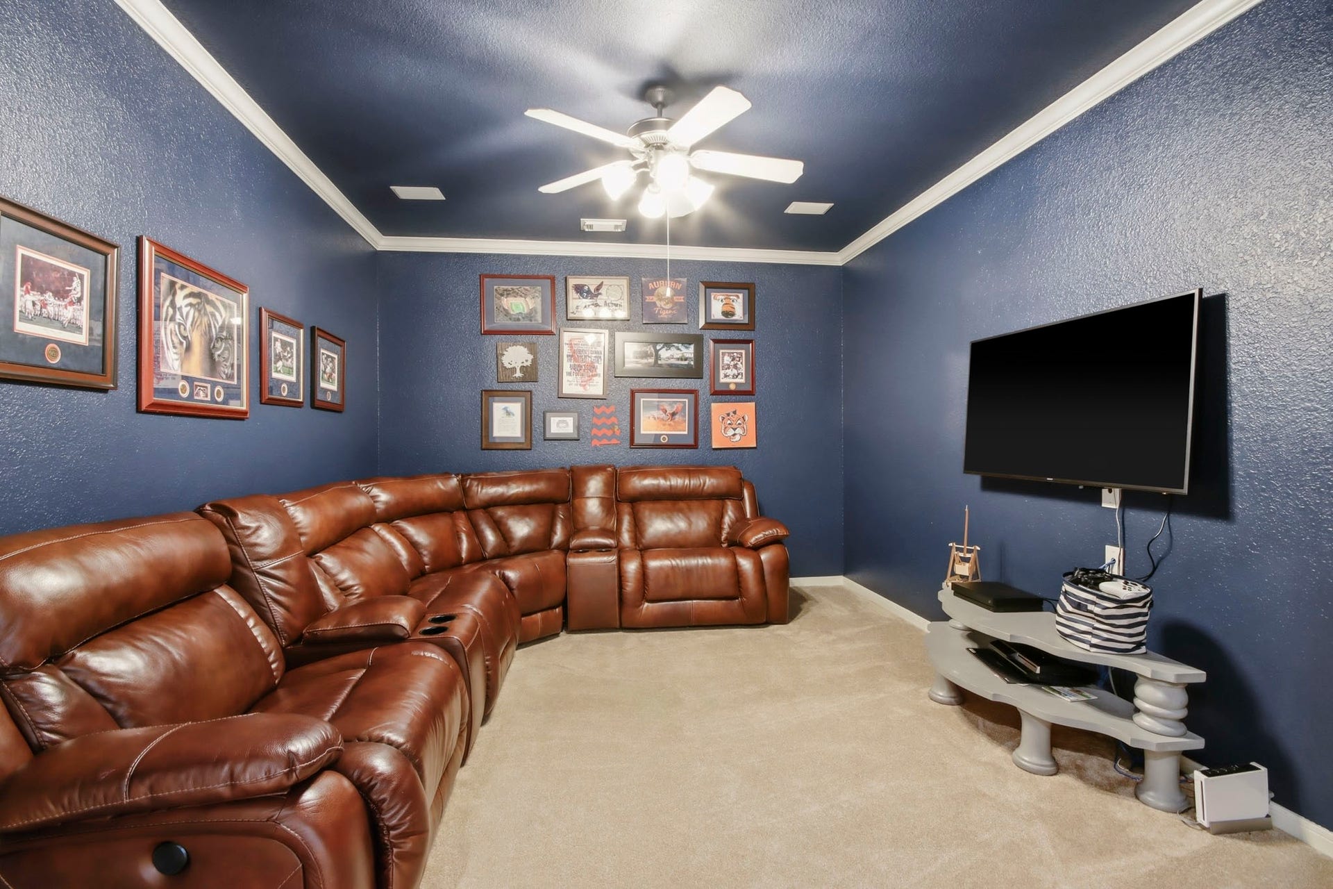 Experience ultimate relaxation in your own home theater.