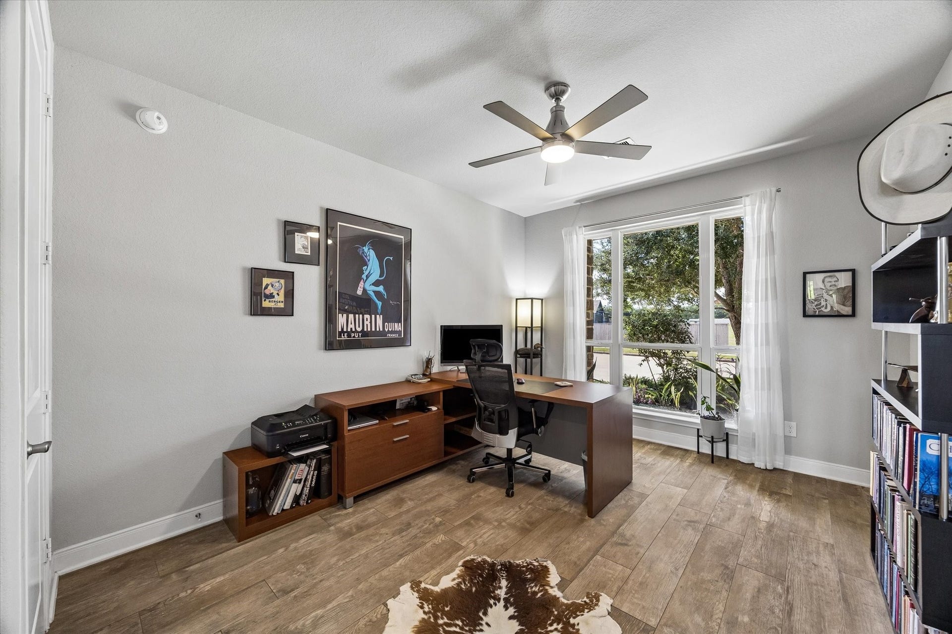 21322 Prairie Plains Lane, Richmond, TX 77406 Downstairs study/home office features french doors for privacy and views of the front yard.