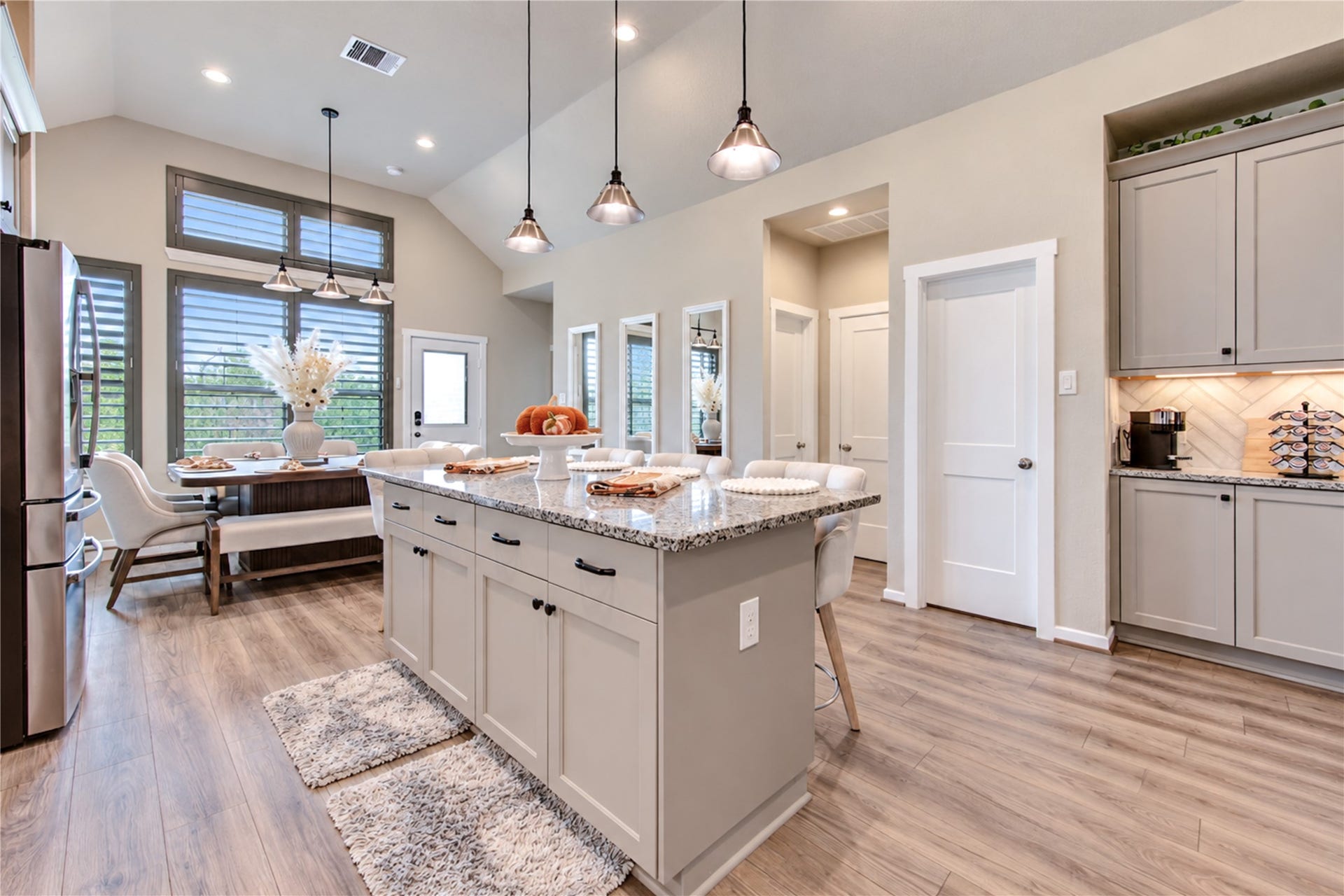24911 Via Arabella Lane, Richmond, TX 77406 The kitchen and dining area come together in an open, comfortable space designed for everyday living.