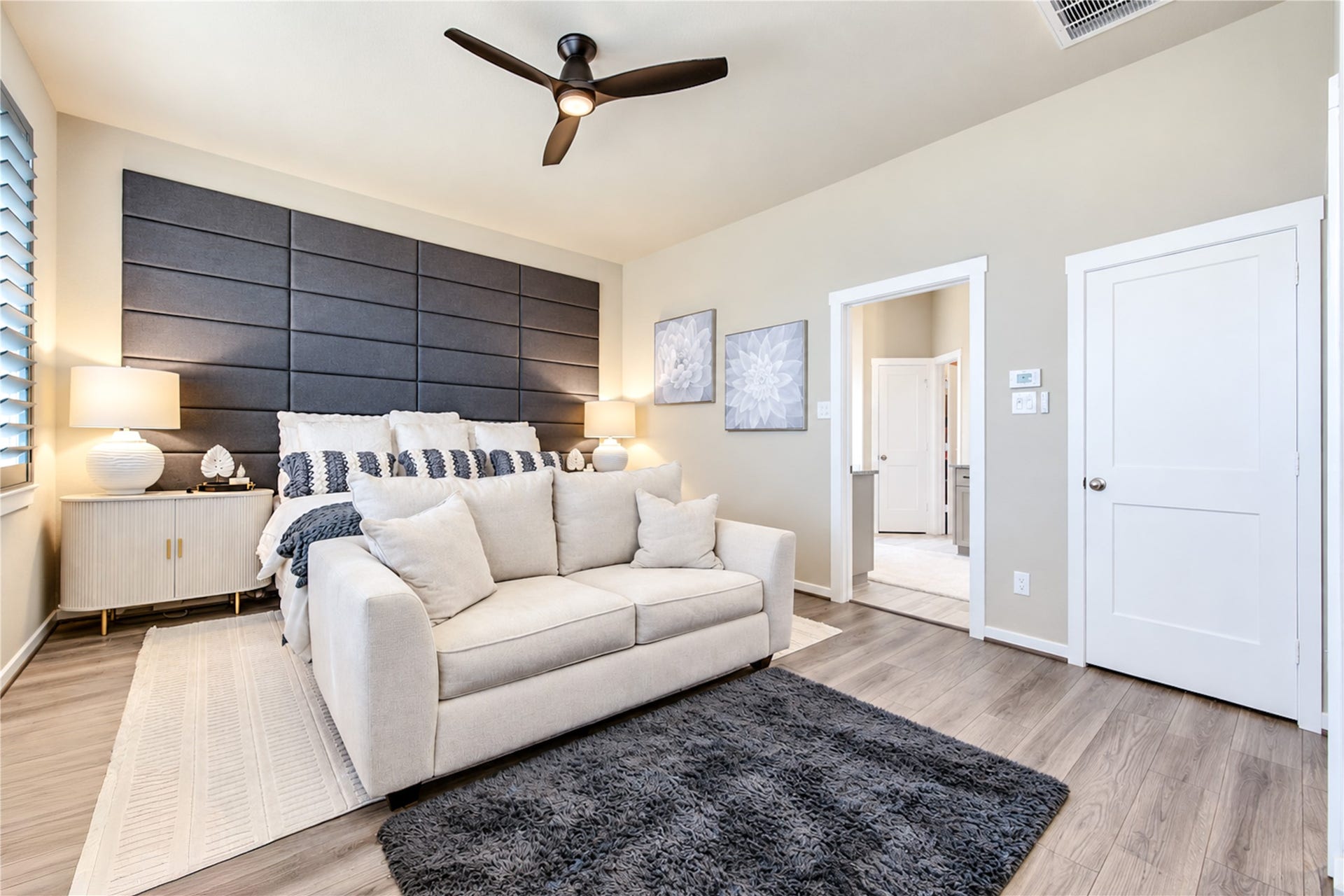 24911 Via Arabella Lane, Richmond, TX 77406 The primary suite offers a comfortable retreat with direct access to the private bath.