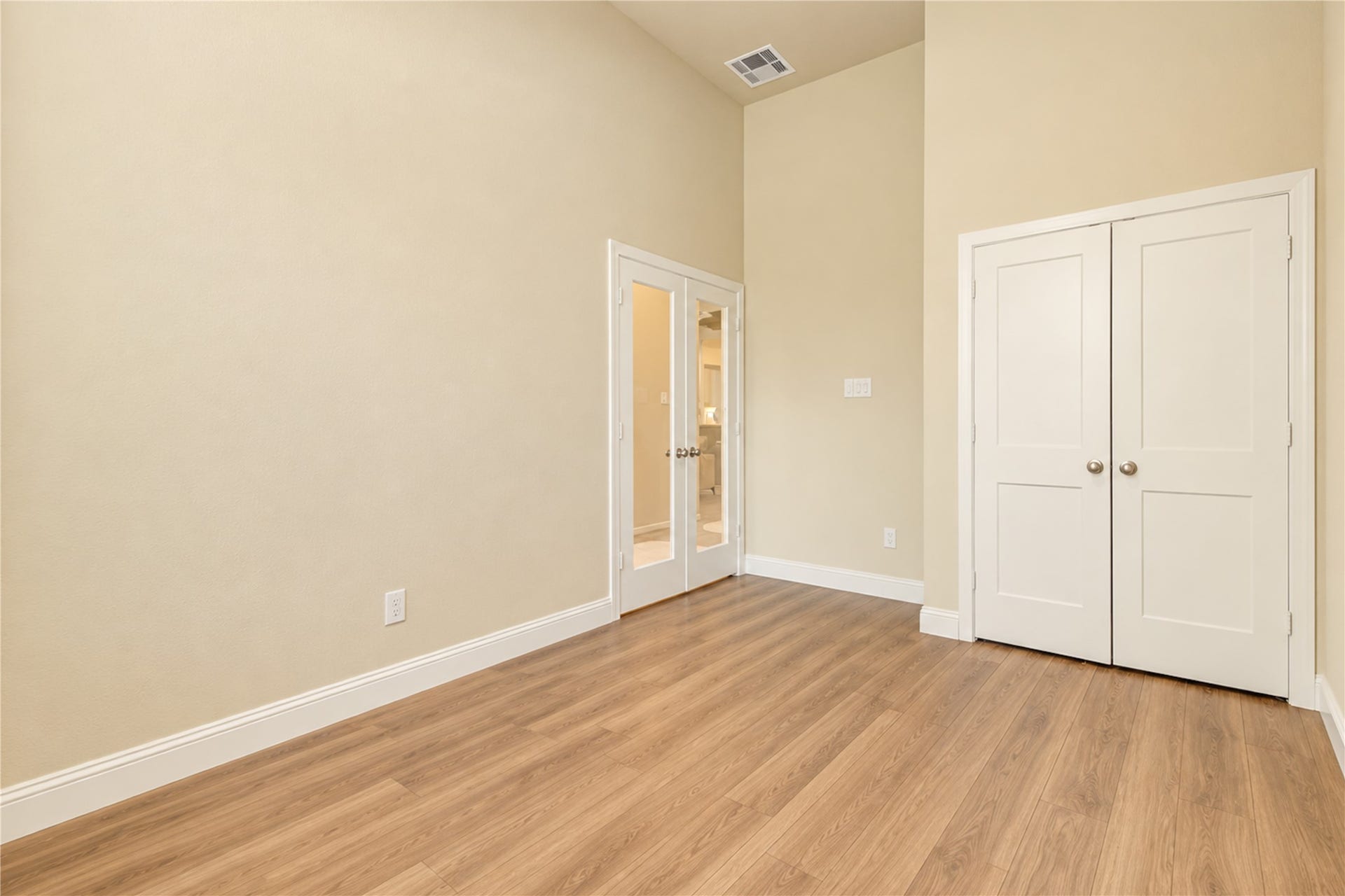 24911 Via Arabella Lane, Richmond, TX 77406 Another view of the flexible space, featuring double French doors and a convenient closet.