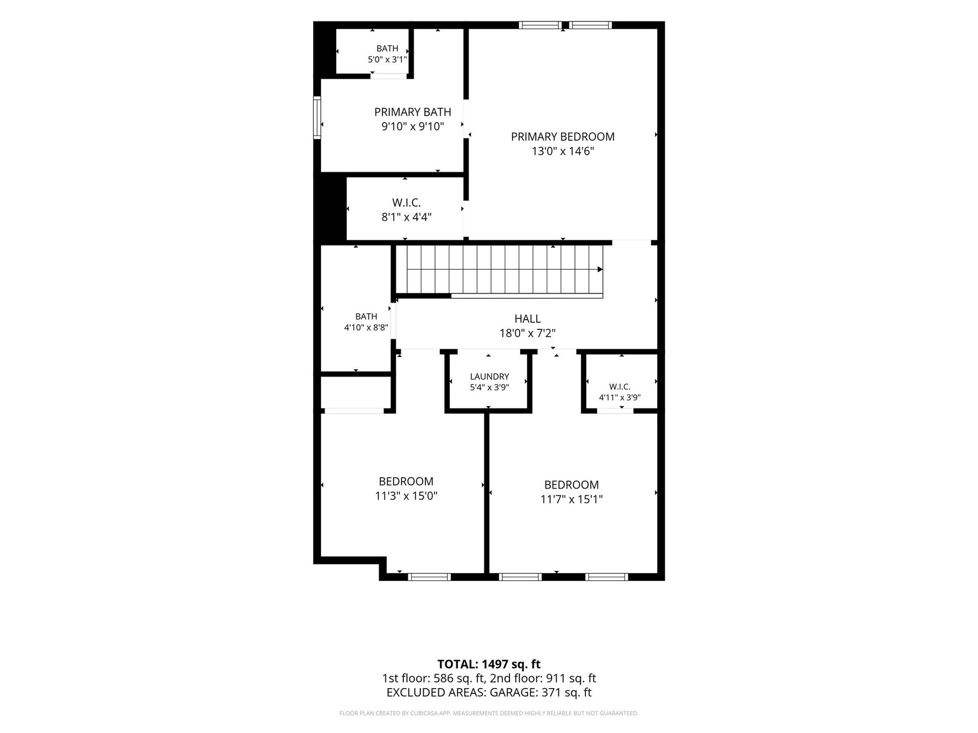 8474 Berry Green Lane, Houston, TX 77022 2nd Floor Floorplan