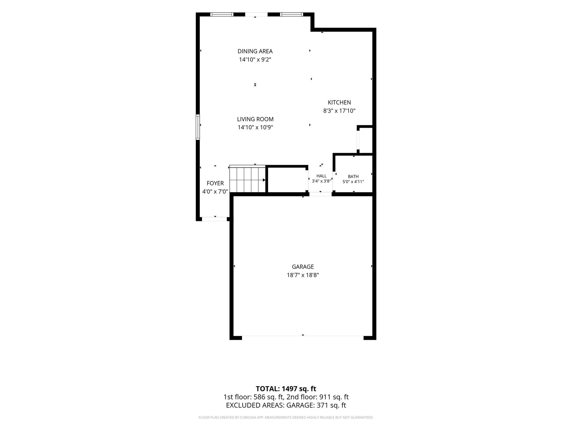 8474 Berry Green Lane, Houston, TX 77022 1st Floor Floorplan