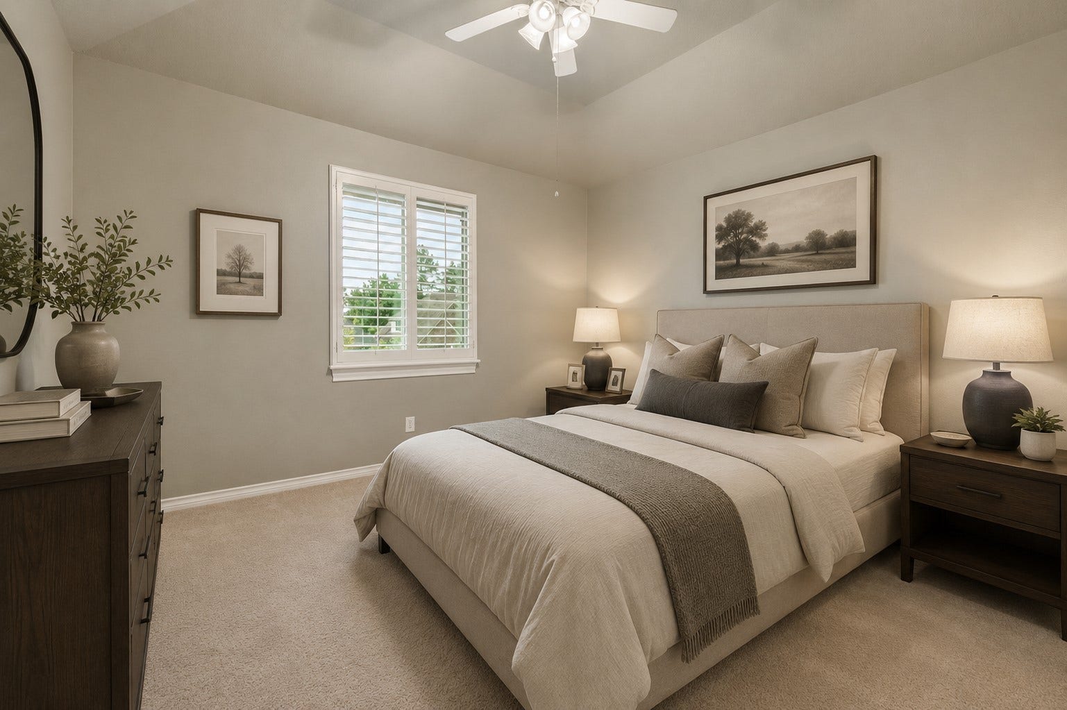 6207 Windrose Hollow Lane, Spring, TX 77379 Another secondary bedroom provides a quiet space with natural light.