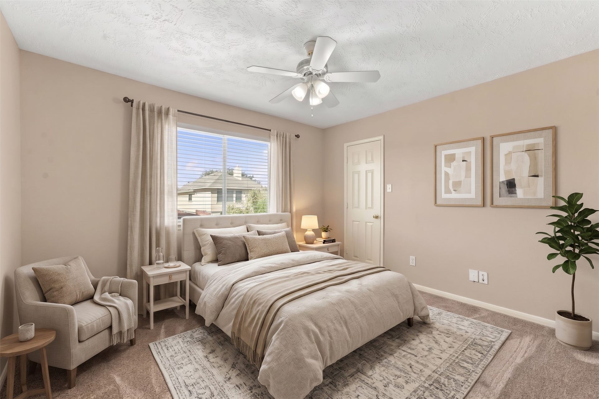 virtually staged 3rd bedroom