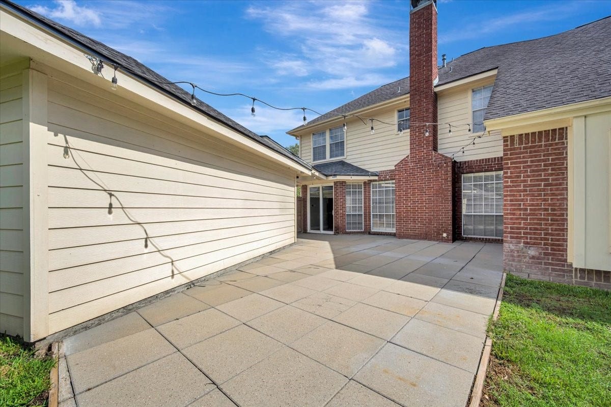 Expanded backyard patio designed for outdoor living, entertaining, and enjoying time with family and friends.