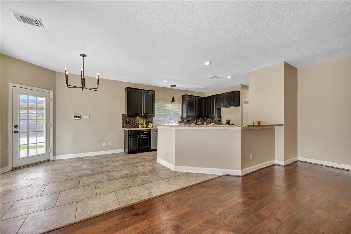 Another view of the inviting family room and its open layout.