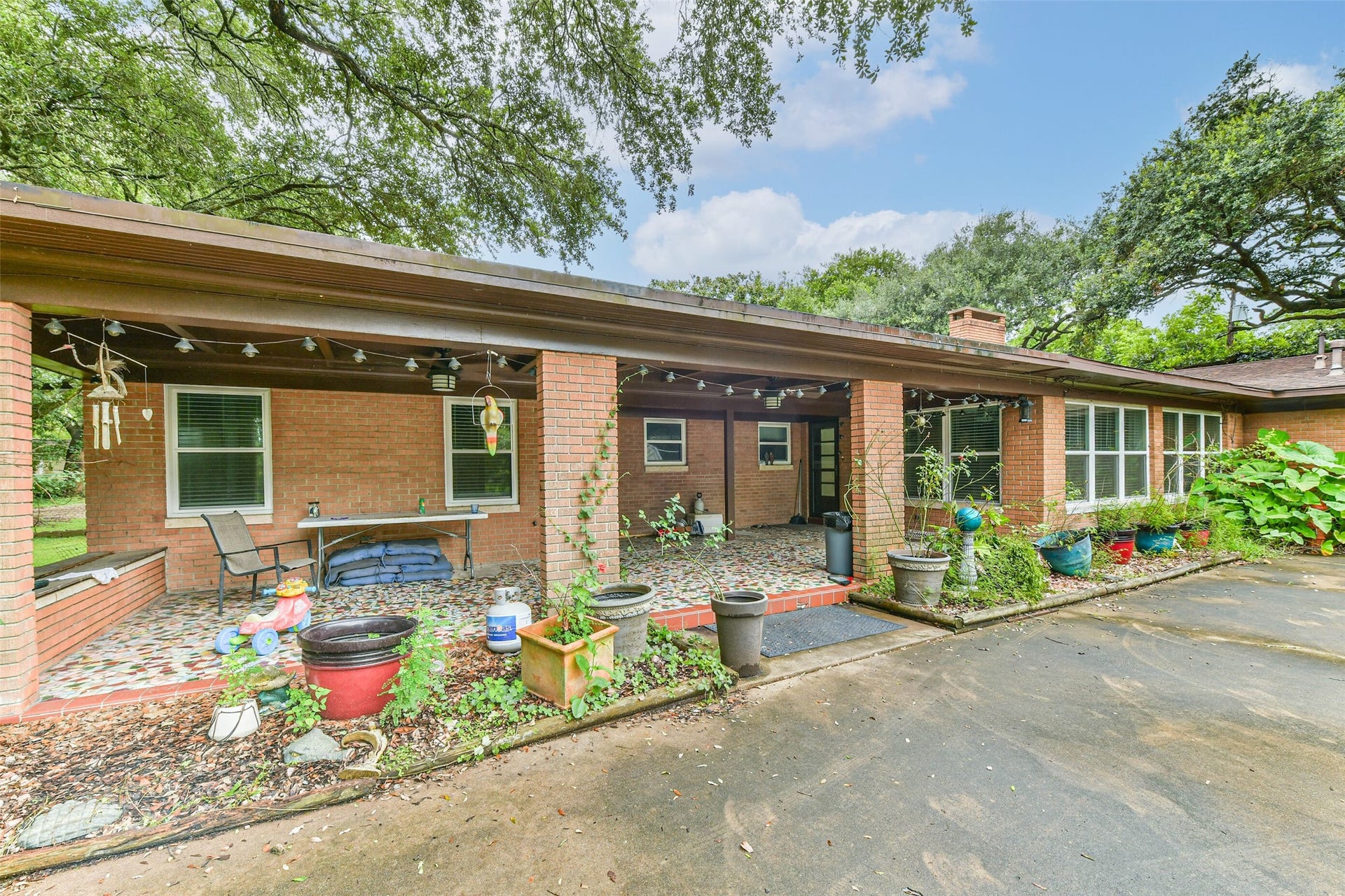 623 Laurel Street, La Marque, TX 77568 Another view of the back covered patio, lots of opportunity to make it your own