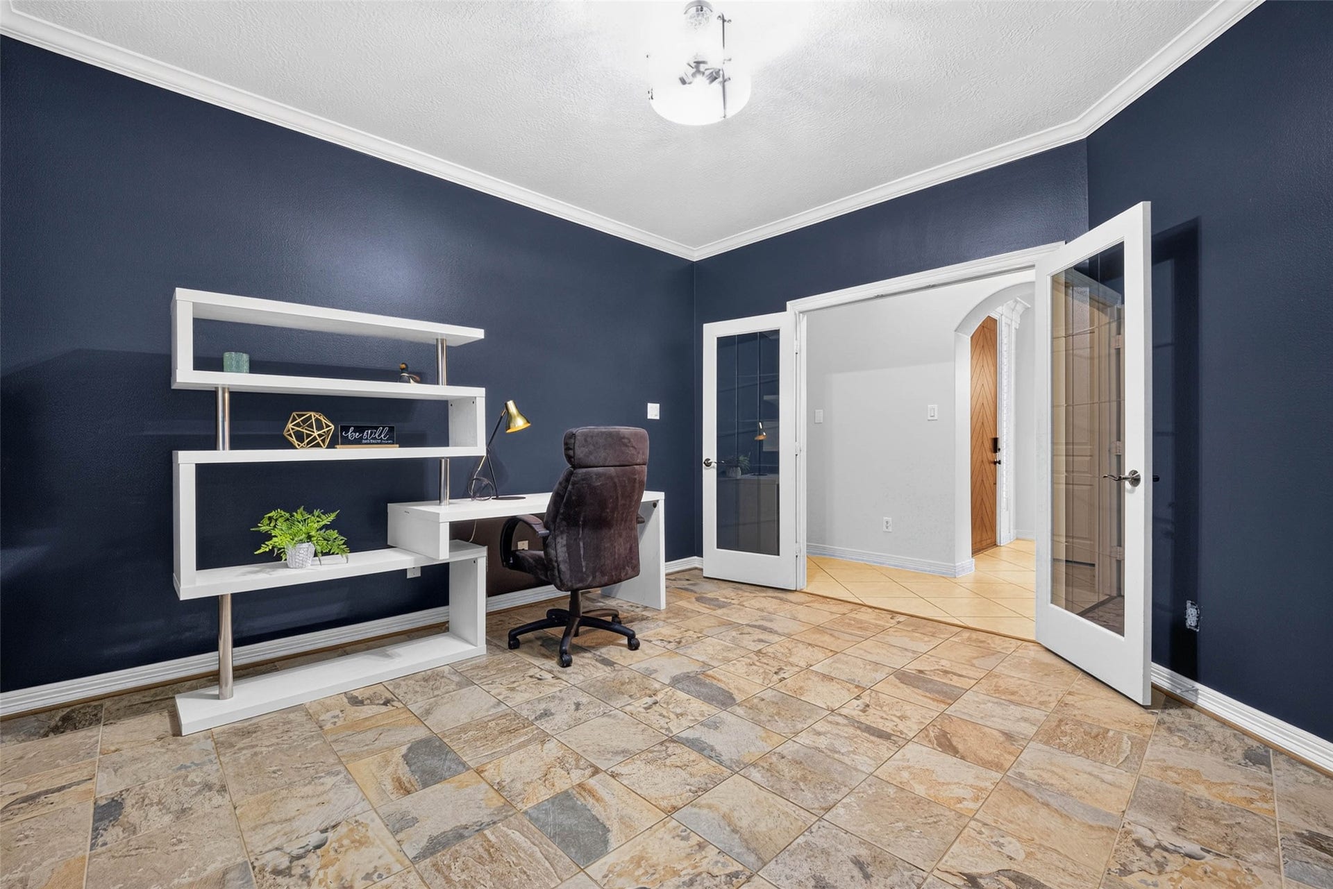12455 Cedar Breaks Court, Humble, TX 77346 The home office has a set of French Doors for privacy.