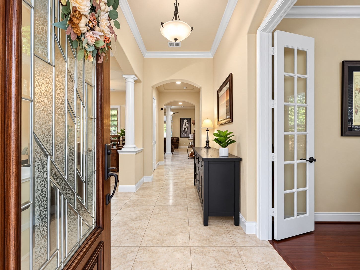 59 Tioga Place, Tomball, TX 77375 The welcoming entry sets the tone for the comfortable living spaces and thoughtful layout throughout the home.