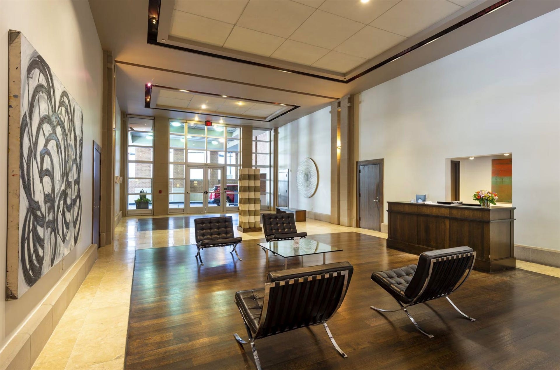 Wonderful front of the house team welcomes you home and assists in most every way. 24 hour concierge services. Complimentary valet parking and porter service.
