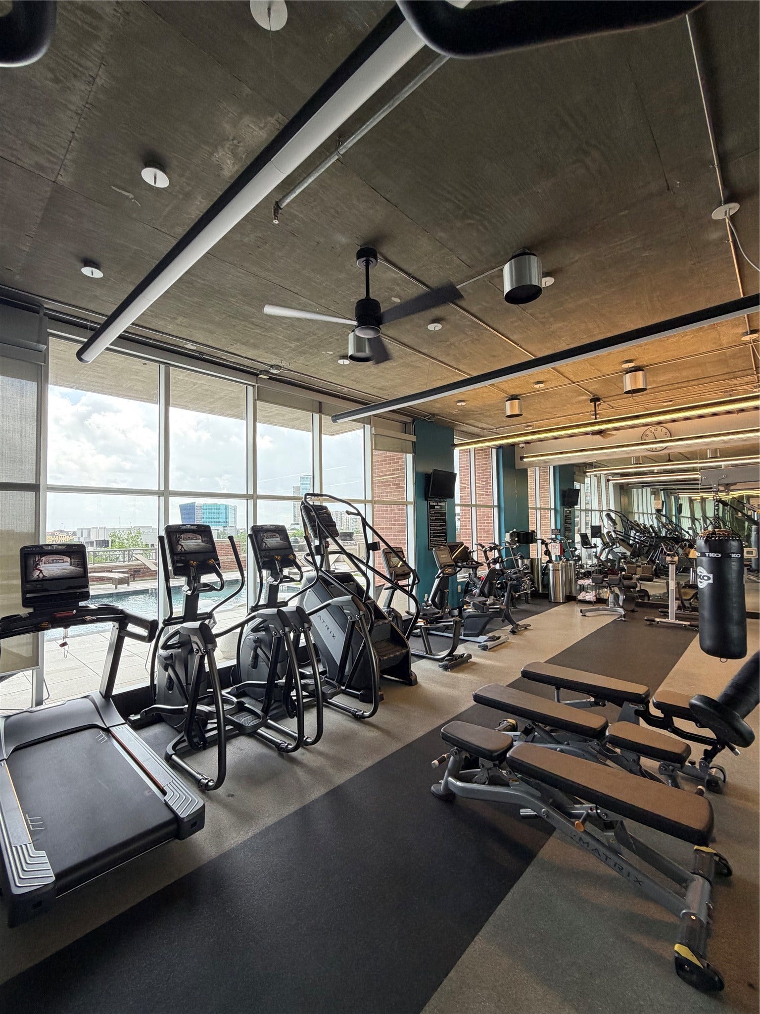Fitness center with state-of-the-art equipment.
