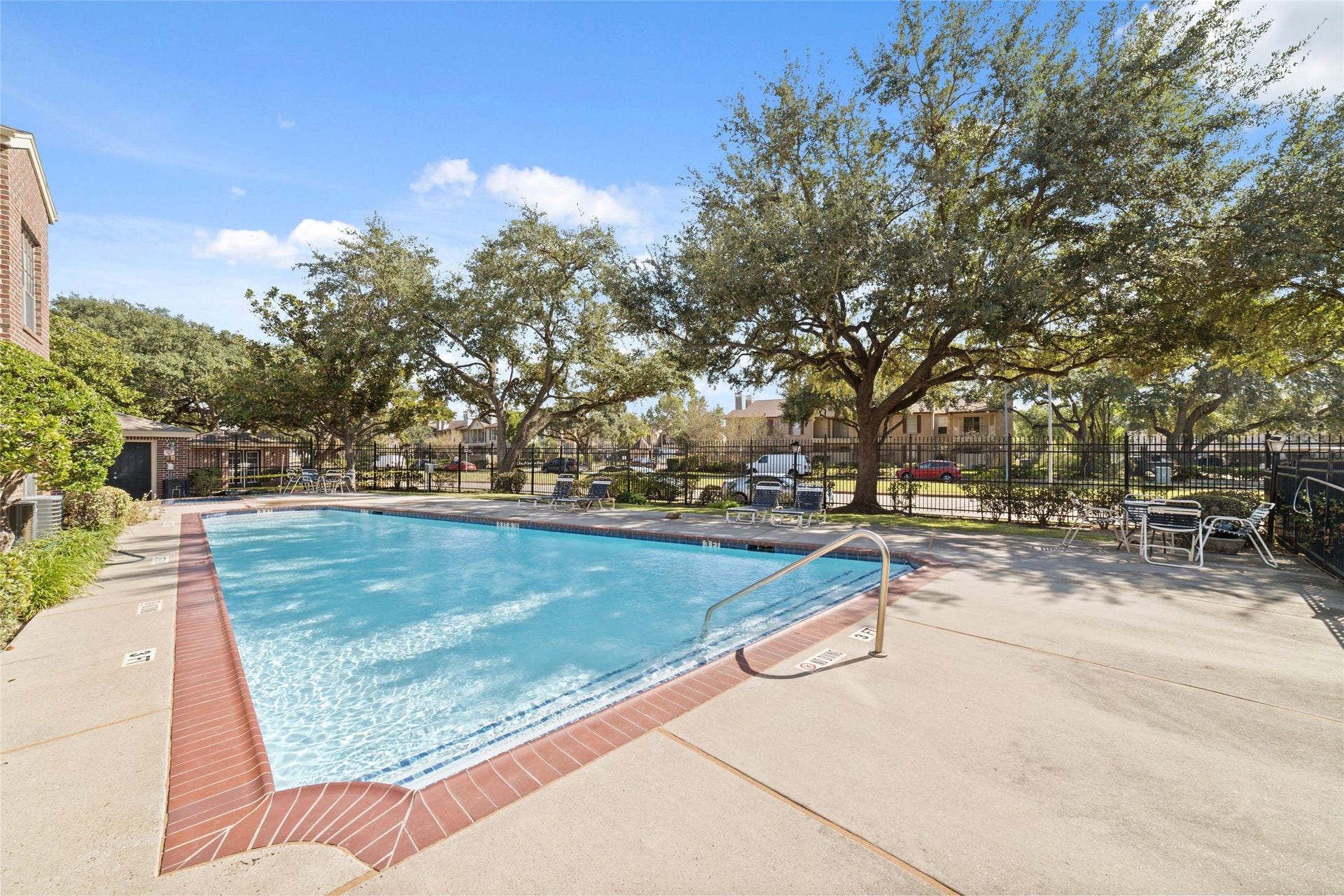 Huge swimming pool area