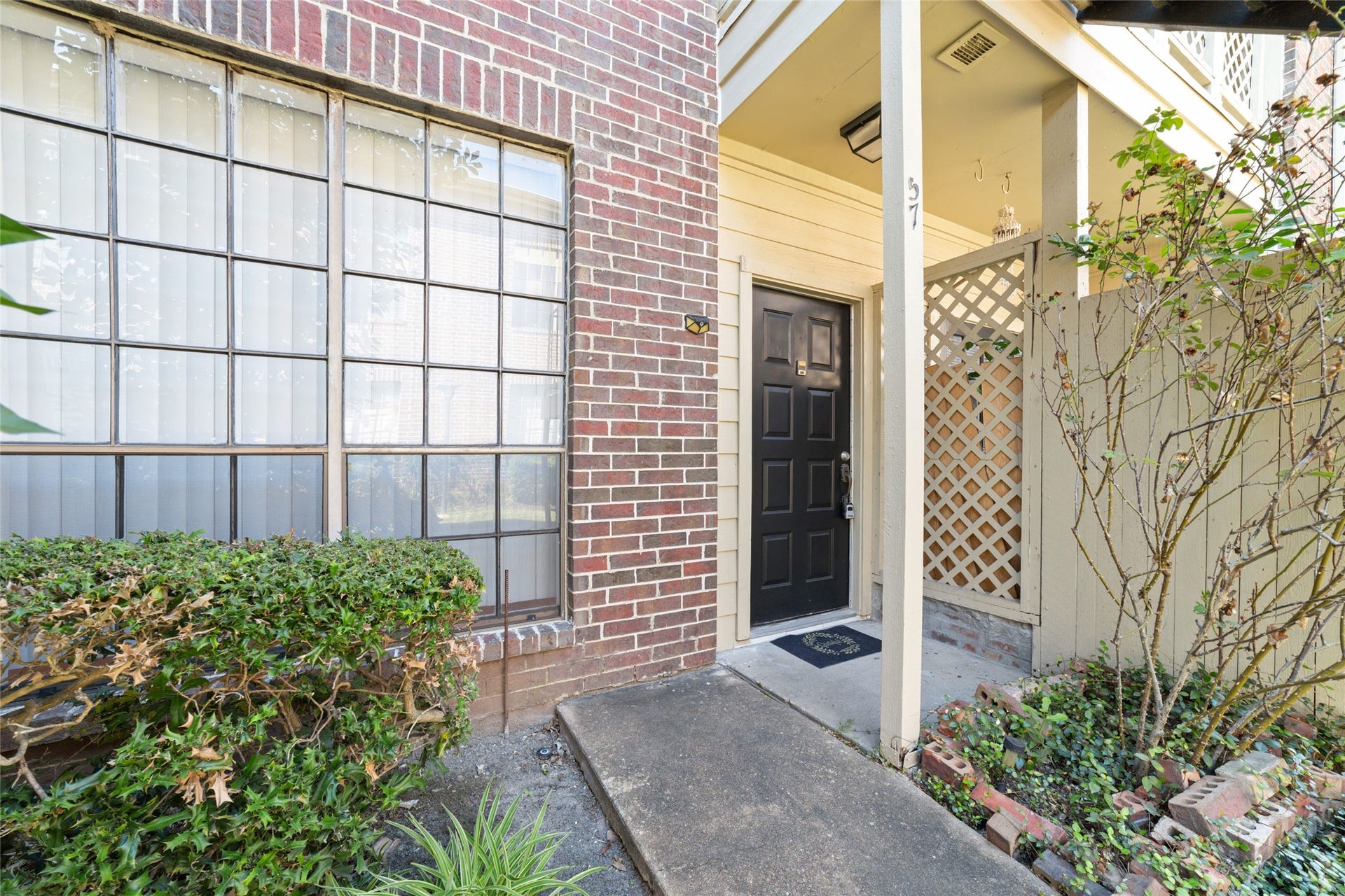Front door and porch