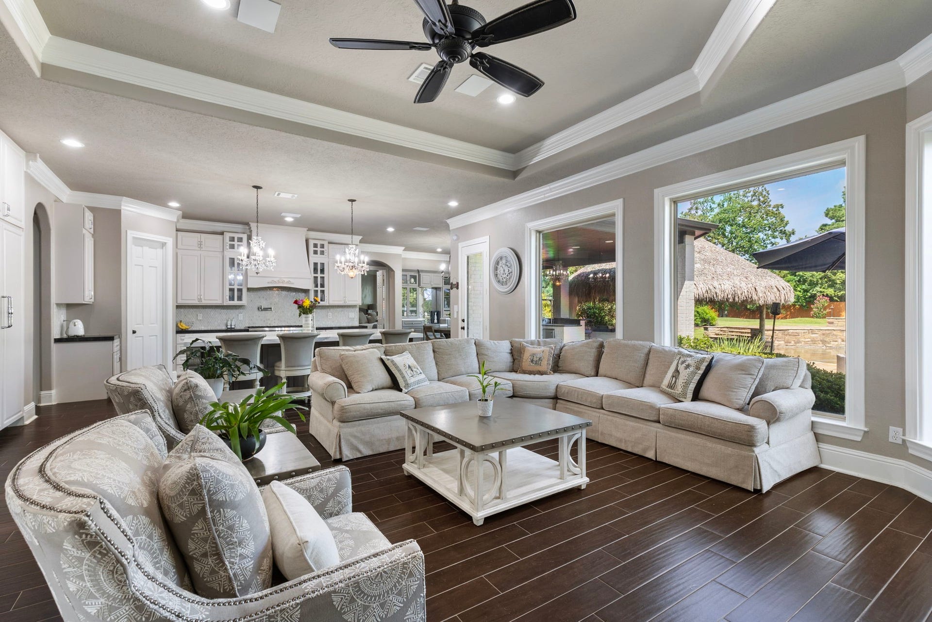 7930 Spring Village Drive, Spring, TX 77389 Beautiful open floor plan with an abundance of windows offering plenty of natural light.