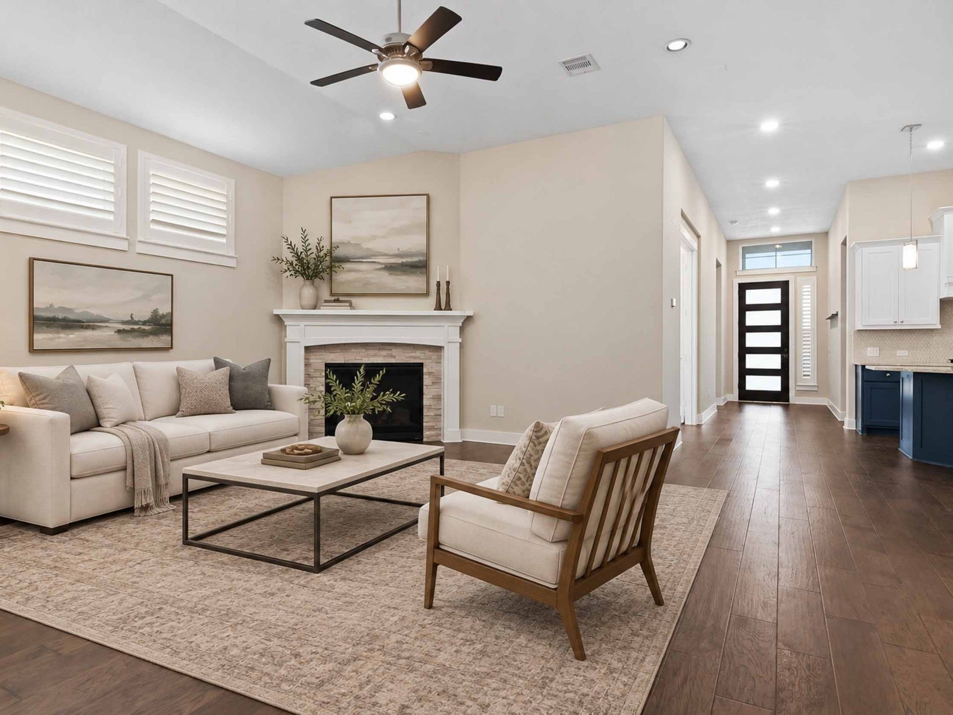 3427 Mckinney Ridge Drive, Houston, TX 77059 Digitally Staged Living Area