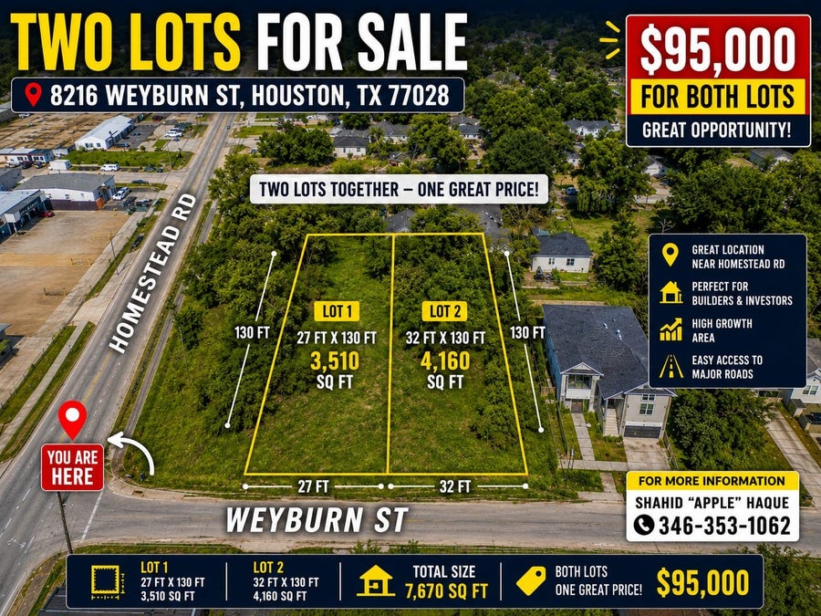 Property photo for 0 Weyburn Street, Houston, TX