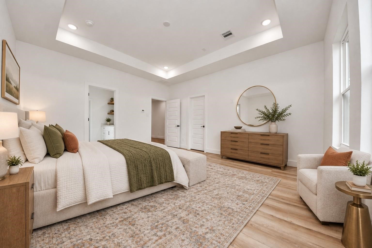 2606 Winbern Street, Houston, TX 77004 Virtually staged primary bedroom.
