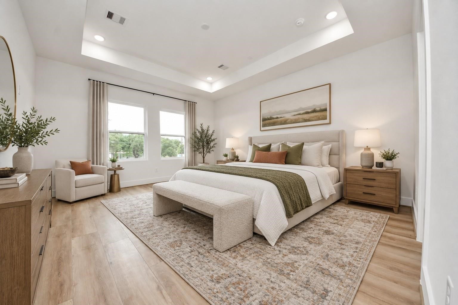 2606 Winbern Street, Houston, TX 77004 Virtually staged primary bedroom.