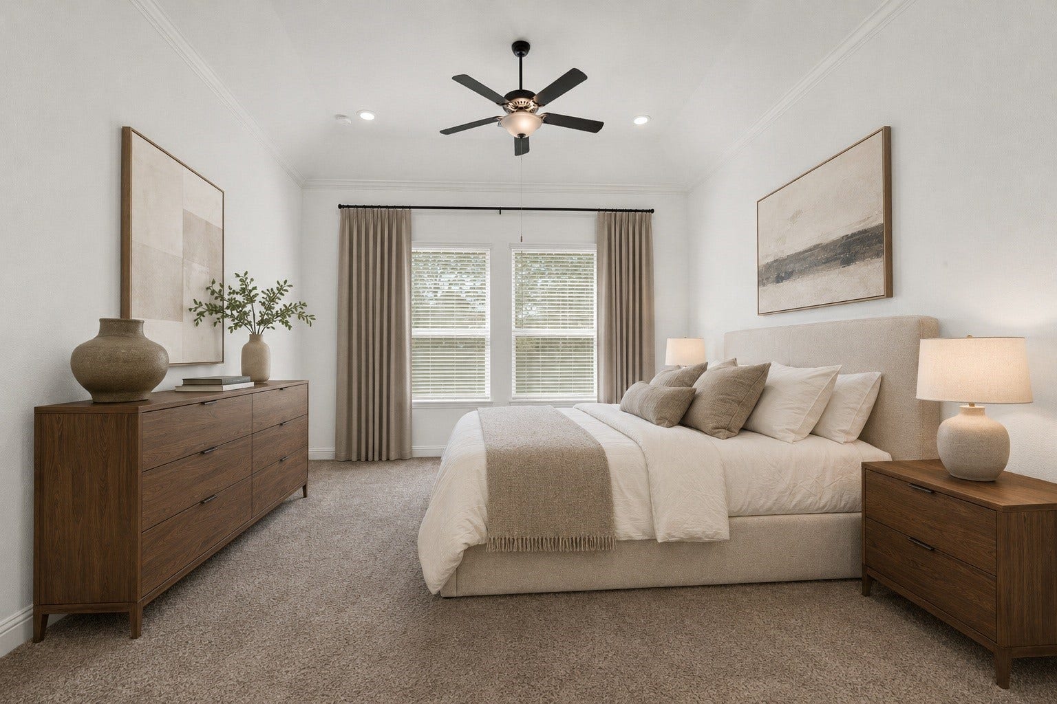 6023 Verde Place Lane, Katy, TX 77493 Large bedroon with high ceilings and crown molding