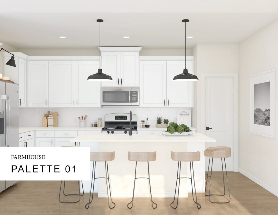 671 Daniel Lake Lane, Dayton, TX 77535 Farmhouse Look Palette 1 Selection Sheet (*Artist rendering used for illustration purposes only.)