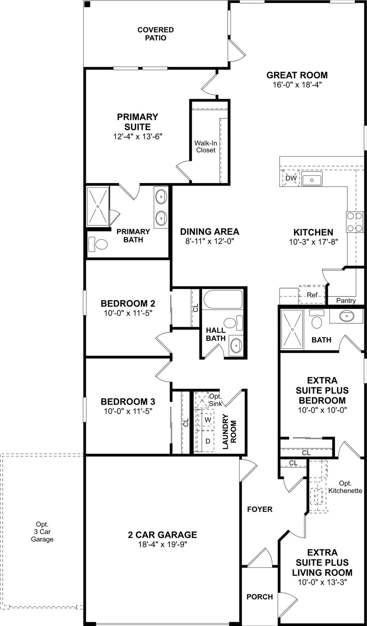 671 Daniel Lake Lane, Dayton, TX 77535 The Orinoco II ESP floor plan by K. Hovnanian Homes. 1st Floor shown. *Prices, plans, dimensions, features, specifications, materials, and availability of homes or communities are subject to change without notice or obligation.