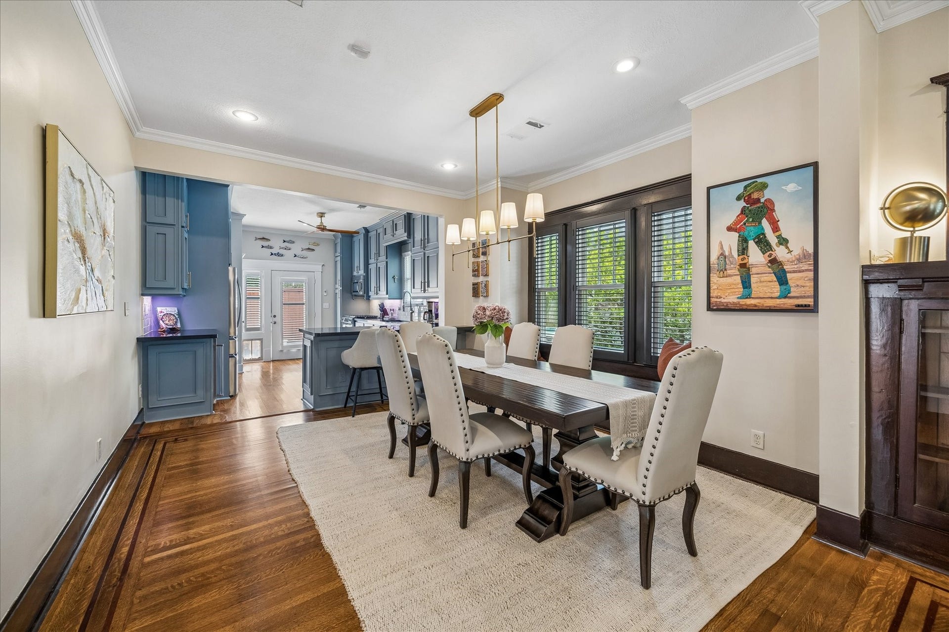 618 Bayland Avenue, Houston, TX 77009 Elegant dining area perfect for hosting memorable gatherings.