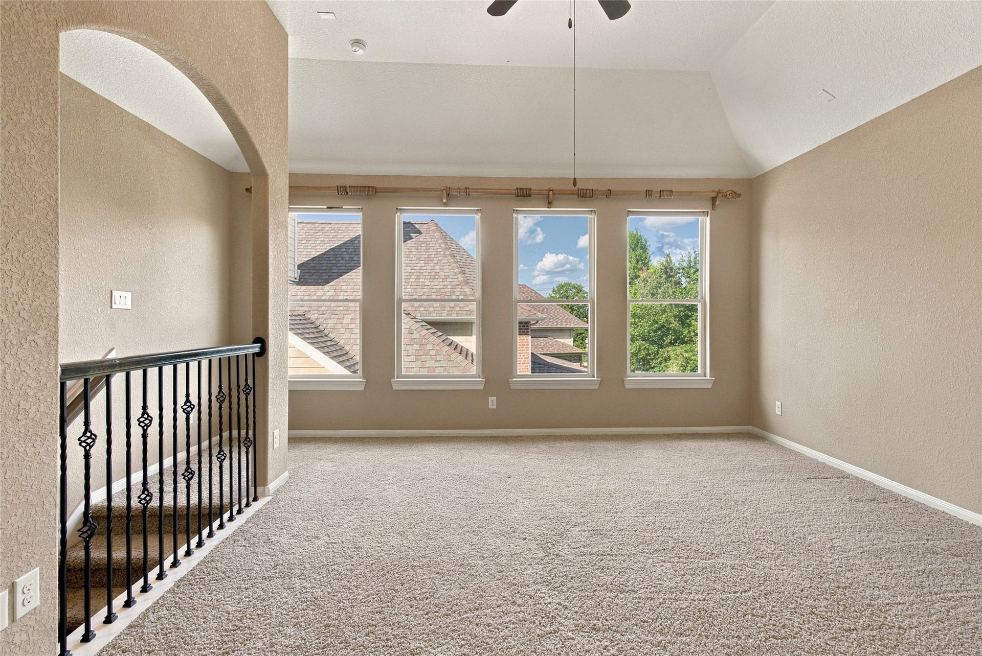19215 Shady Blossom Drive, Cypress, TX 77433 Another view of the spacious bonus room, offering endless possibilities for entertainment, hobbies, or relaxation.