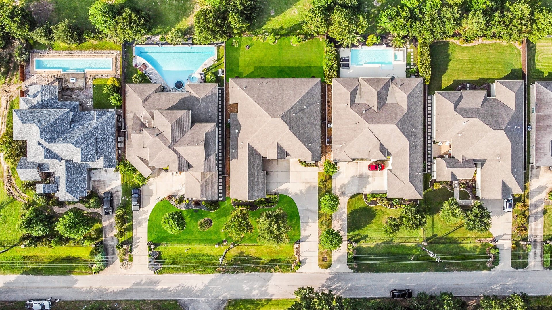2721 Saddlehorn Trail, Katy, TX 77494 Impressive aerial perspective of the property.
