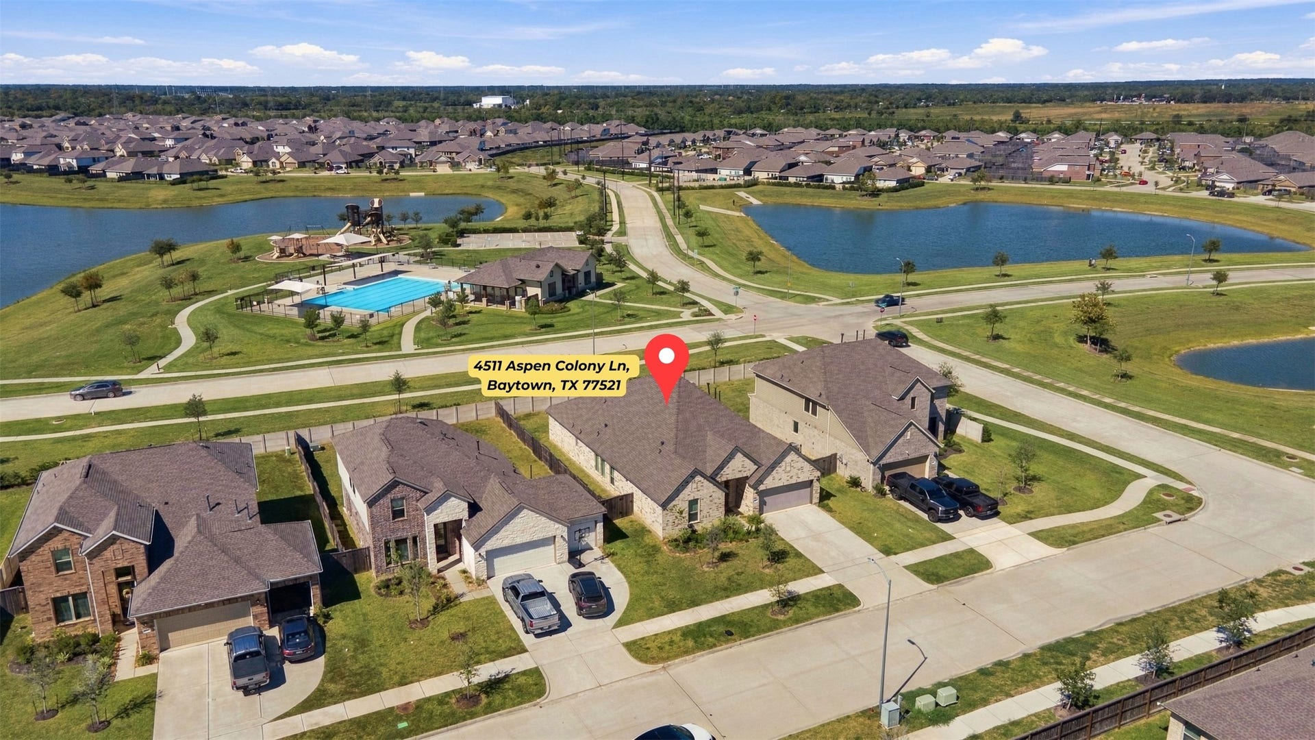 4511 Aspen Colony Lane, Baytown, TX 77521 Clubhouse / HOA amenities right behind your home