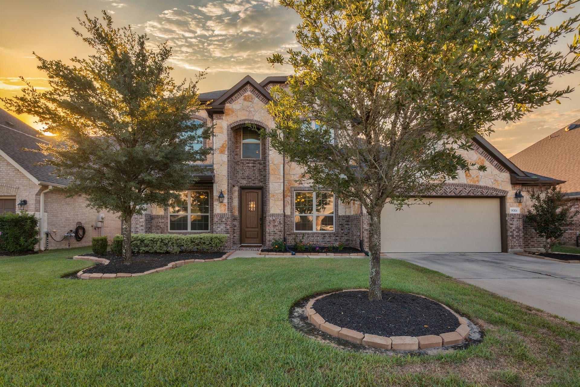 Twilight view of this breathtaking home.