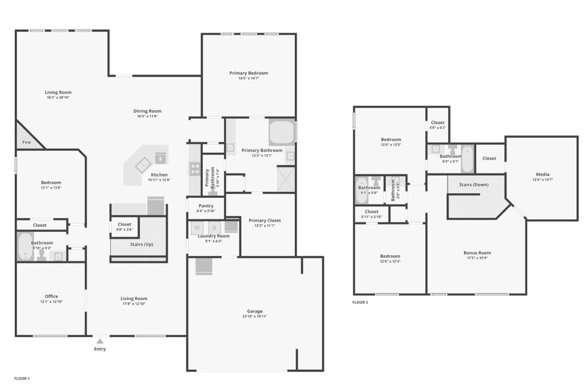 Floor plan view of this exceptional home.