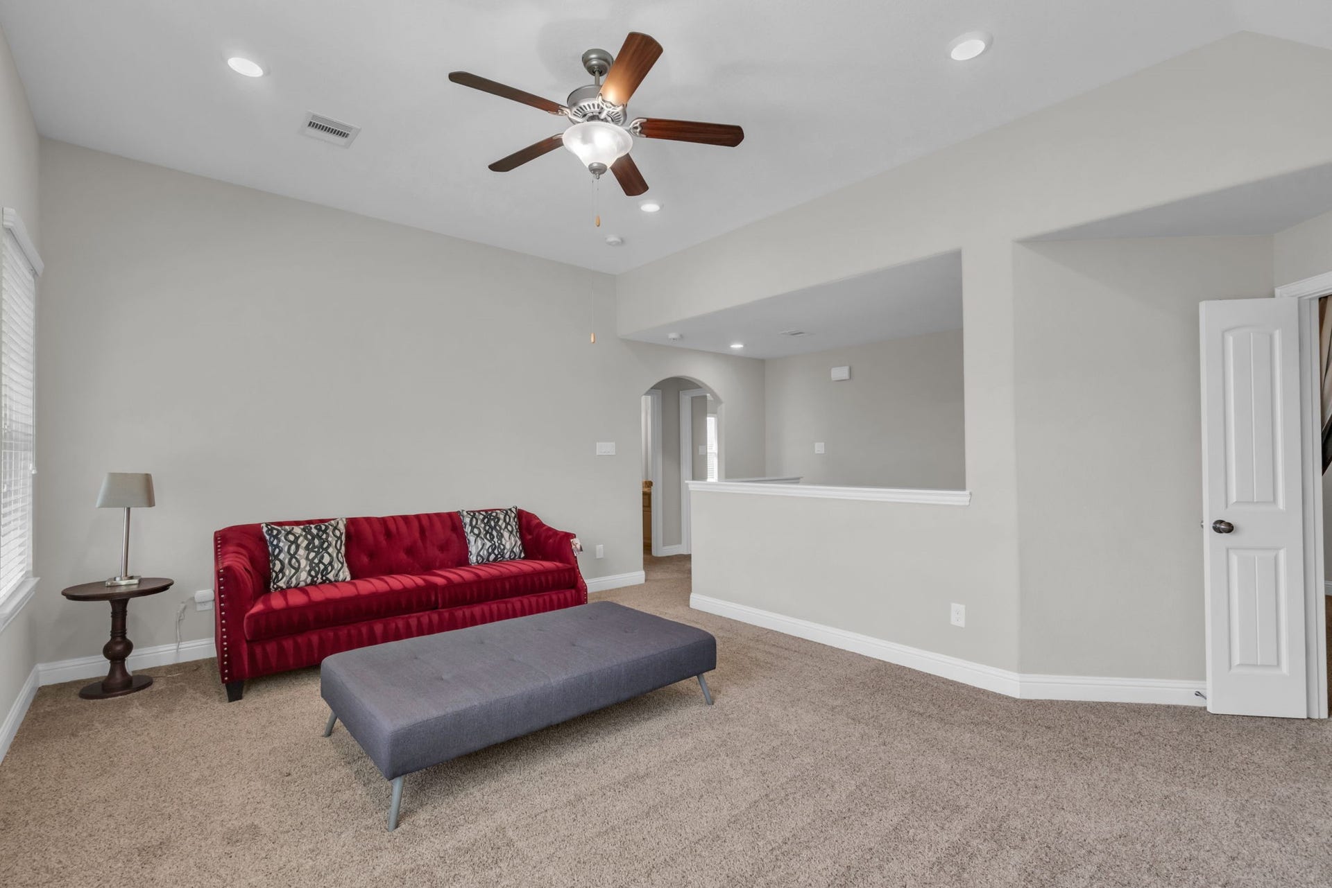 Additional look at this upstairs game room.