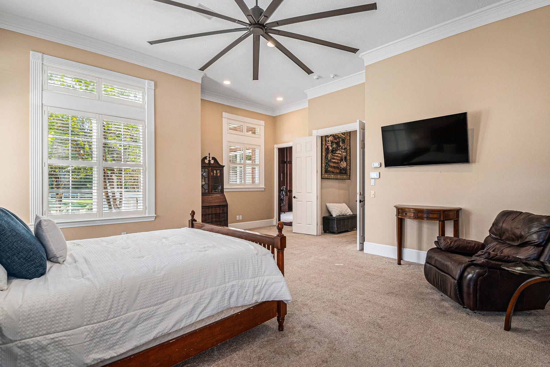 28126 Indigo Lake Court, Magnolia, TX 77355 Spacious primary bedroom with access to the study and a lavish en suite!