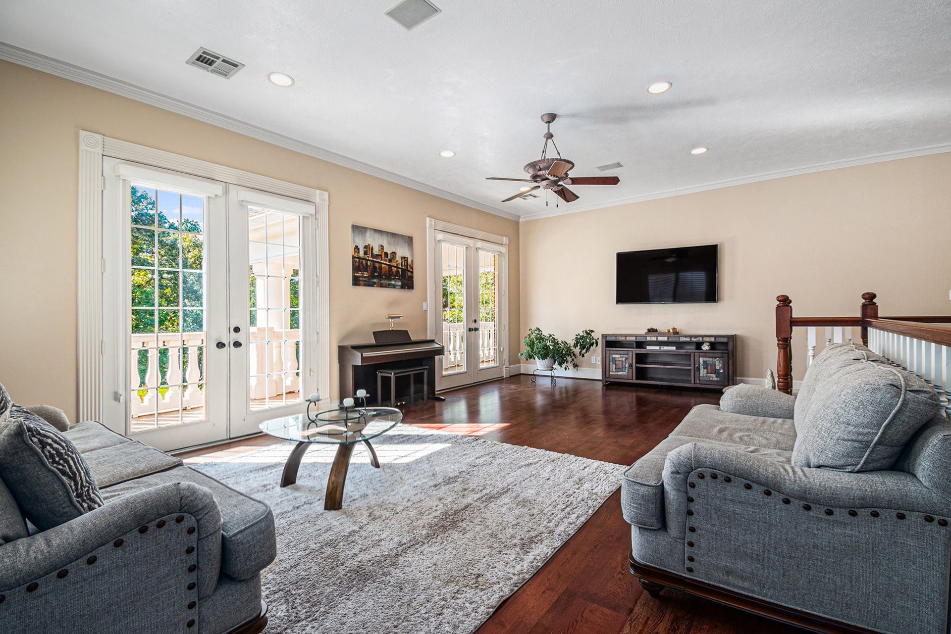 28126 Indigo Lake Court, Magnolia, TX 77355 Spectacular upstairs game room with access to the huge balcony.