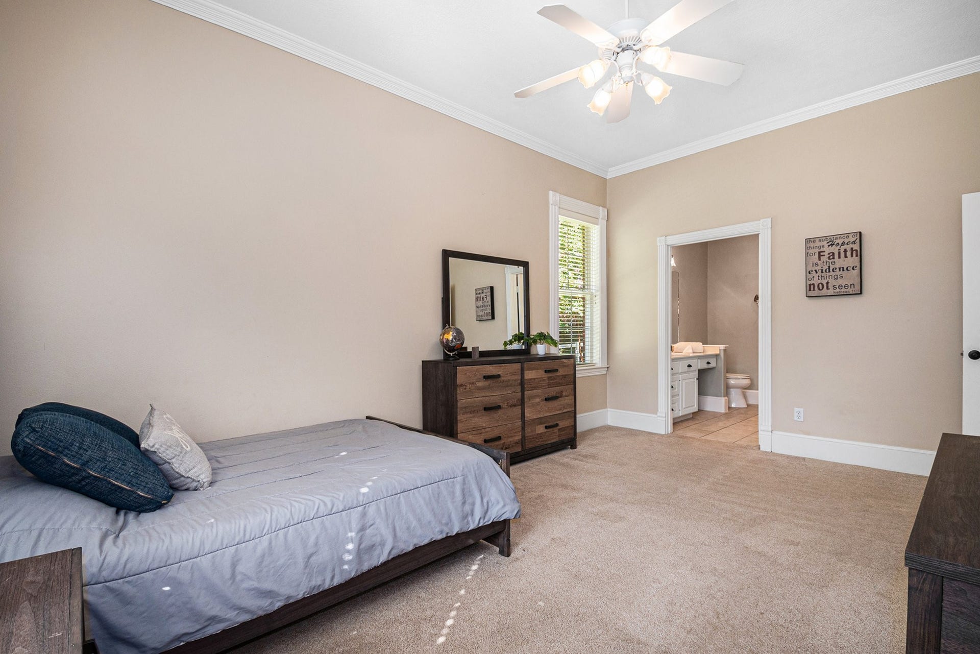 28126 Indigo Lake Court, Magnolia, TX 77355 Additional secondary bedroom in the guest house with a private bathroom.