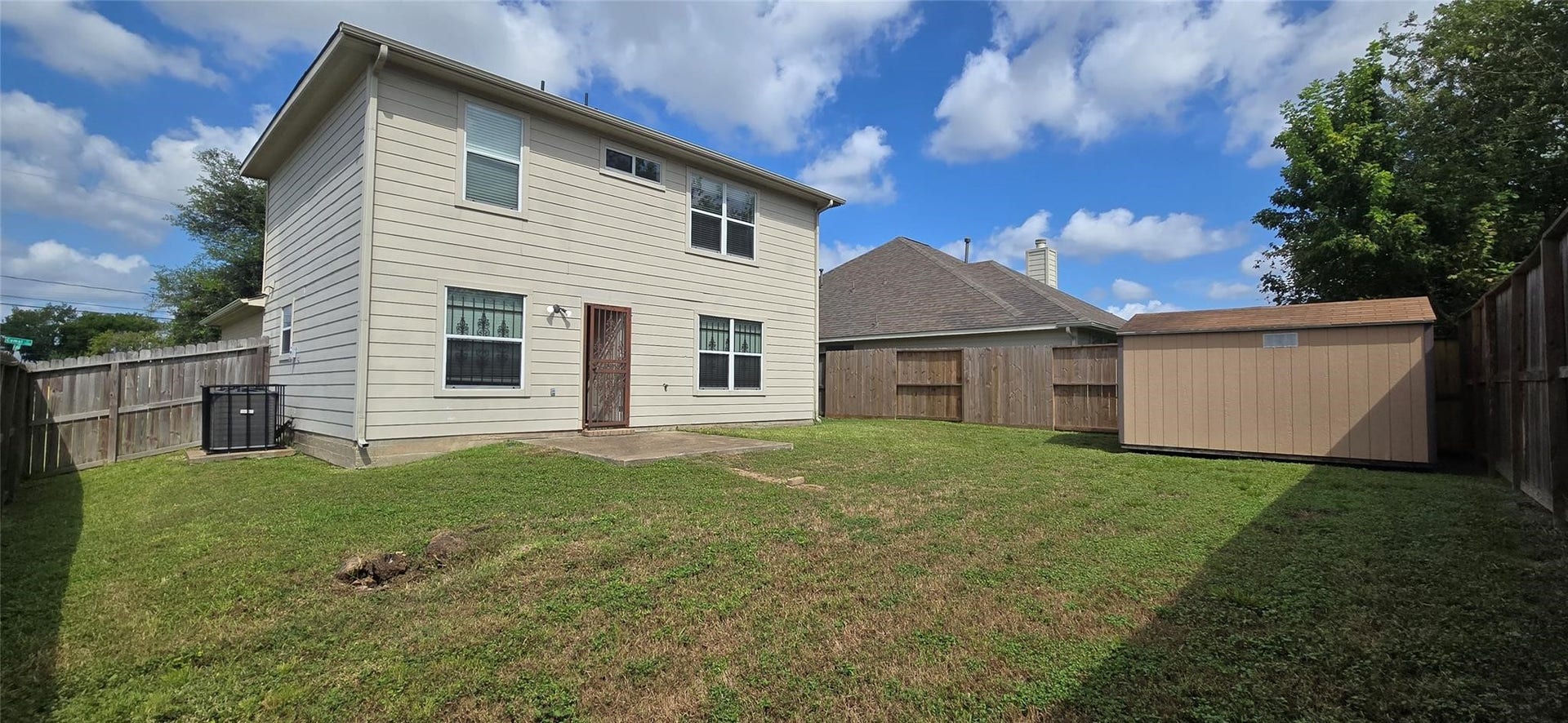 7929 Comal Street, Houston, TX 77051 Property has shed for storage and backyard is fenced.