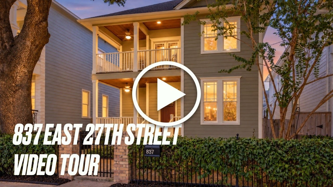 837 E 27th Street, Houston, TX 77009 Don't miss the video tour attached to the listing!